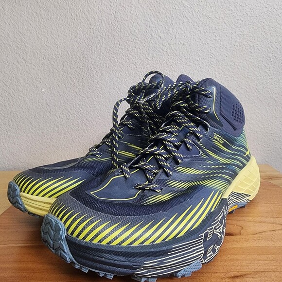 Hoka One One Speedgoat Mid 2 GTX Shoes Mens Size 8.5 Blue Gore-Tex 1106532 OBBS main image 4